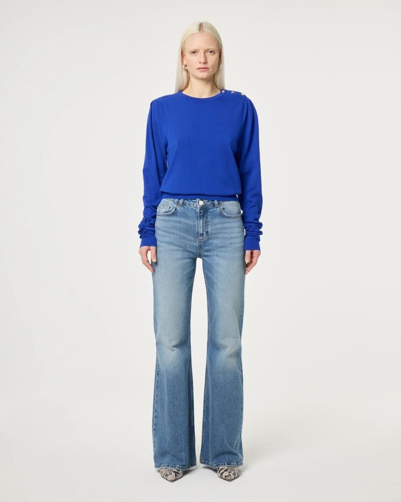 Molly Scrunch Pullover Blauw Molly Scrunch Pullover Blauw