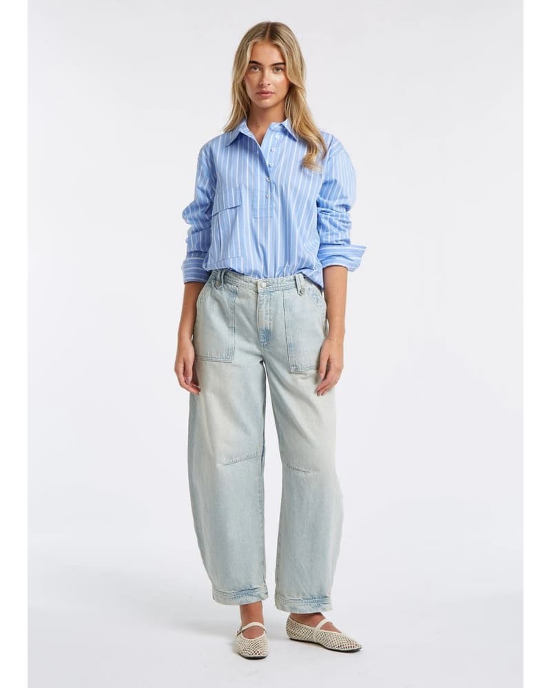 AYA BLOUSE Blauw AYA BLOUSE Blauw