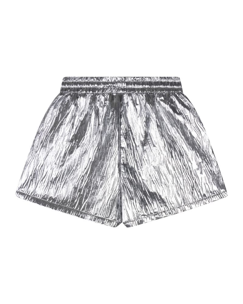ladies woven silver crinkle shorts Zilver ladies woven silver crinkle shorts Zilver