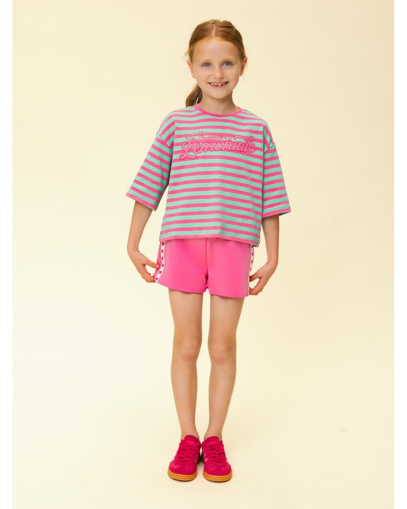 Little Sporty Sweat Shorts Hearts Roze Little Sporty Sweat Shorts Hearts Roze