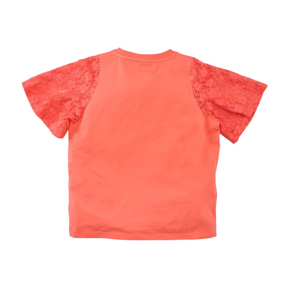 Davina Tee Lace Sleeve Oranje Davina Tee Lace Sleeve Oranje
