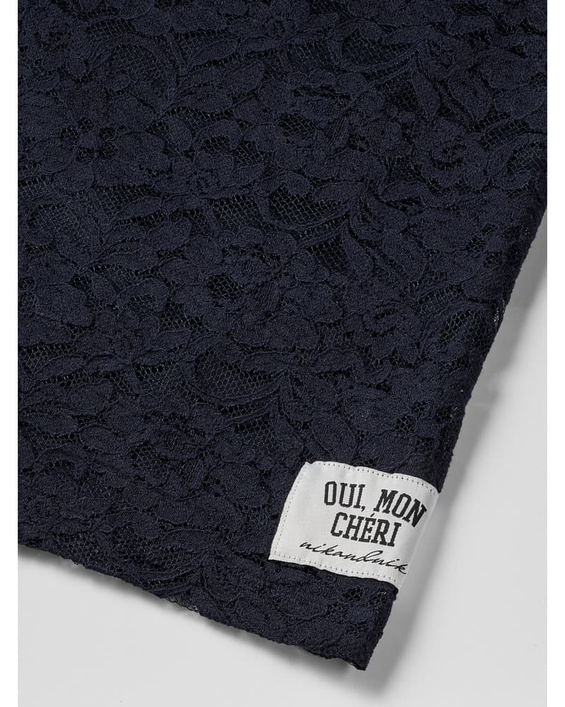 Silke Lace Dress Blauw Silke Lace Dress Blauw