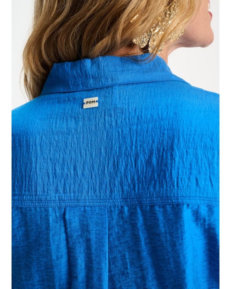 BLOUSE - Ocean Blue Blauw BLOUSE - Ocean Blue Blauw