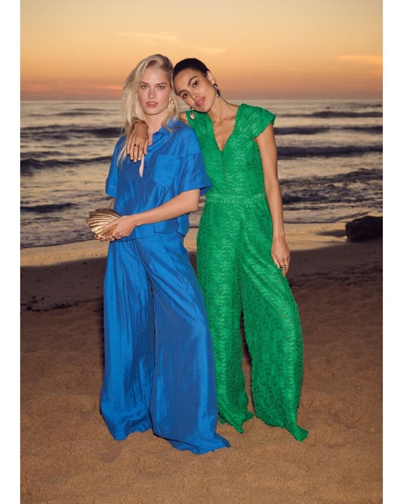 BLOUSE - Ocean Blue Blauw BLOUSE - Ocean Blue Blauw