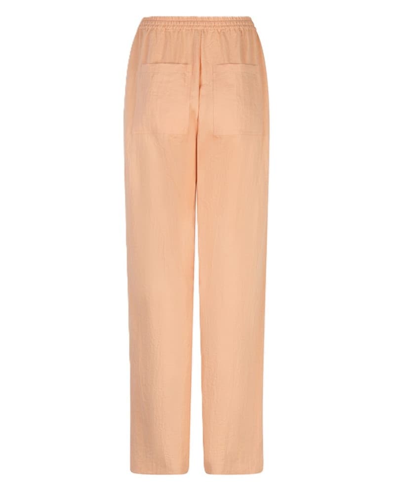 Trousers elastic WB fine crinkle Oranje Trousers elastic WB fine crinkle Oranje