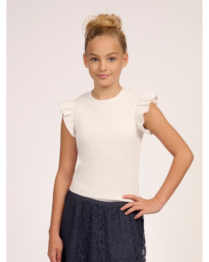 Eef Rib Top Off White Eef Rib Top Off White