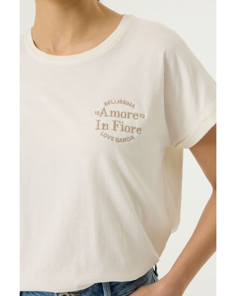 P260201 Ladies T-shirt Off White P260201 Ladies T-shirt Off White