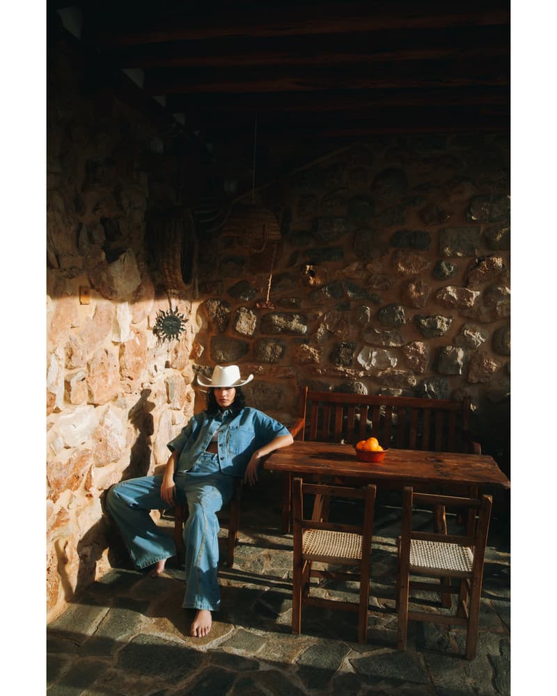 ladies woven relaxed fringes denim pants PAYTON Licht Blauw ladies woven relaxed fringes denim pants PAYTON Licht Blauw