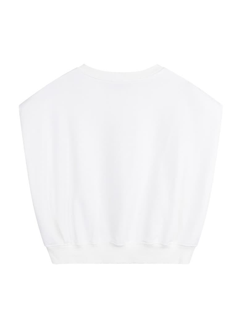 ladies knitted sleeveless oversized sweat JENNELY Off White ladies knitted sleeveless oversized sweat JENNELY Off White