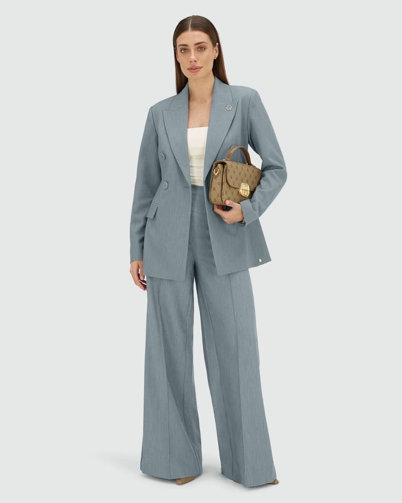 KASSIDY fitted blazer Licht Blauw KASSIDY fitted blazer Licht Blauw