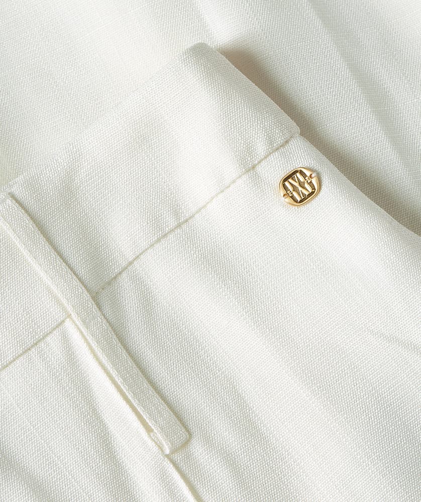 RHYS high rise wide leg pantalon Off White RHYS high rise wide leg pantalon Off White