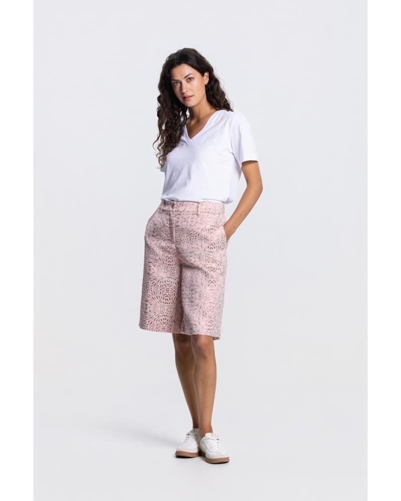RIEMKE SHORT MJ 441 metallic jaquard Roze RIEMKE SHORT MJ 441 metallic jaquard Roze