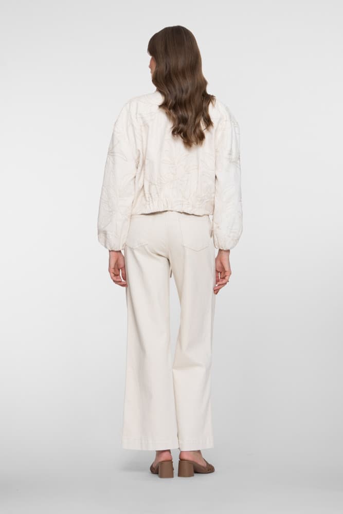 Jeans wide linen mix Ecru Jeans wide linen mix Ecru