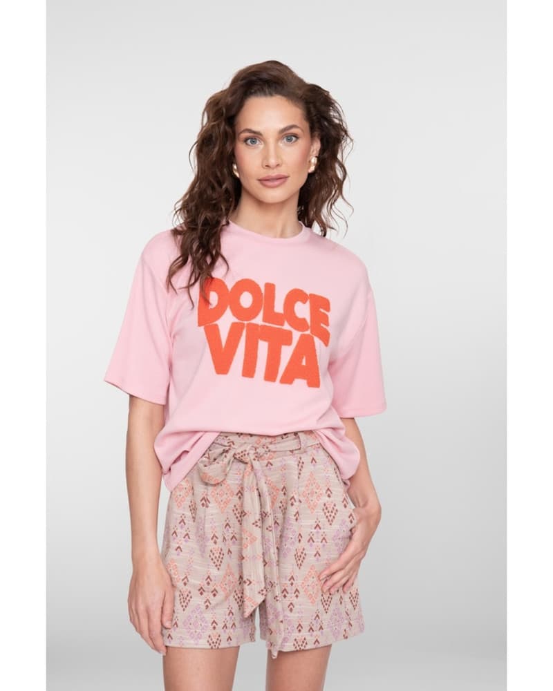 Sweat scuba toweling Roze Sweat scuba toweling Roze