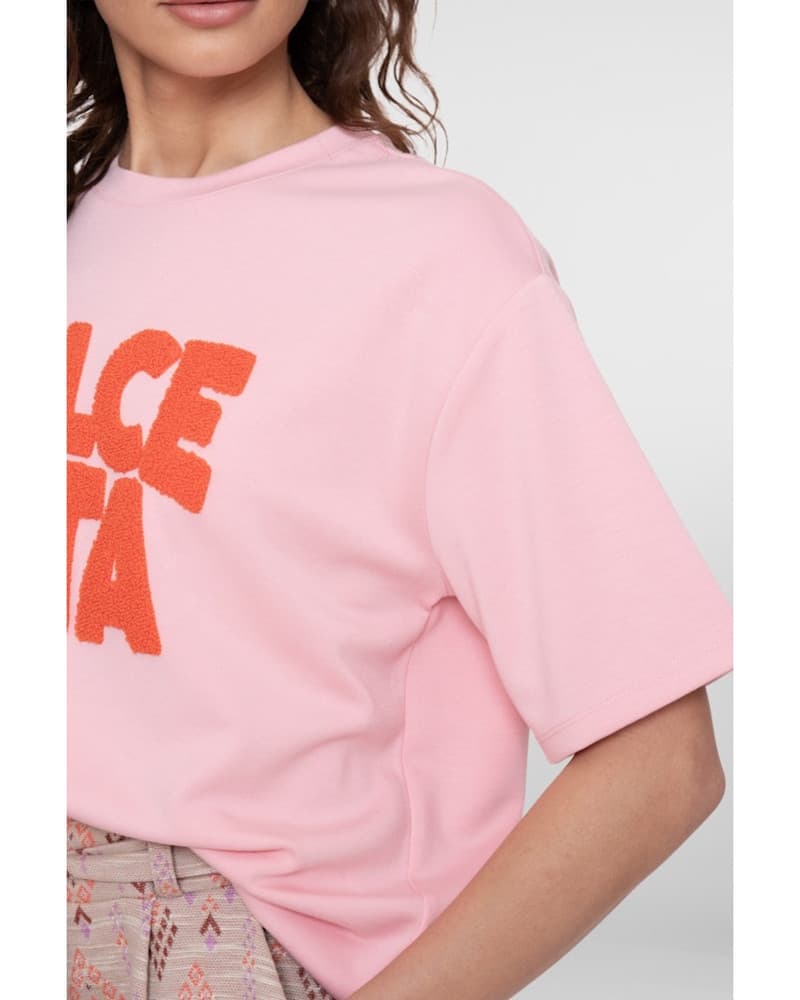 Sweat scuba toweling Roze Sweat scuba toweling Roze