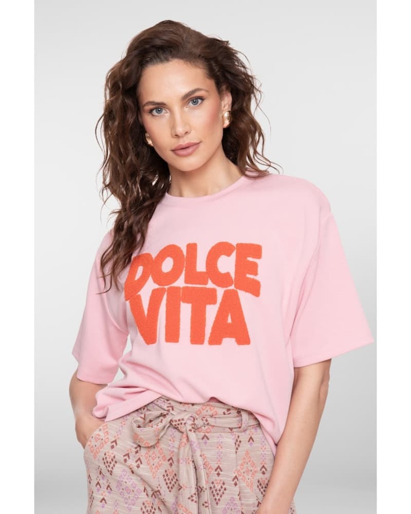 Sweat scuba toweling Roze Sweat scuba toweling Roze