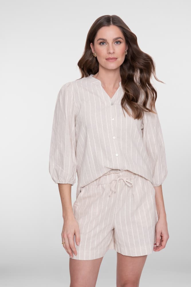 Blouse lurex stripe Ecru Blouse lurex stripe Ecru