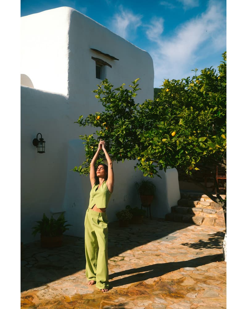 ladies woven oversized waistcoat SPENCER Groen ladies woven oversized waistcoat SPENCER Groen