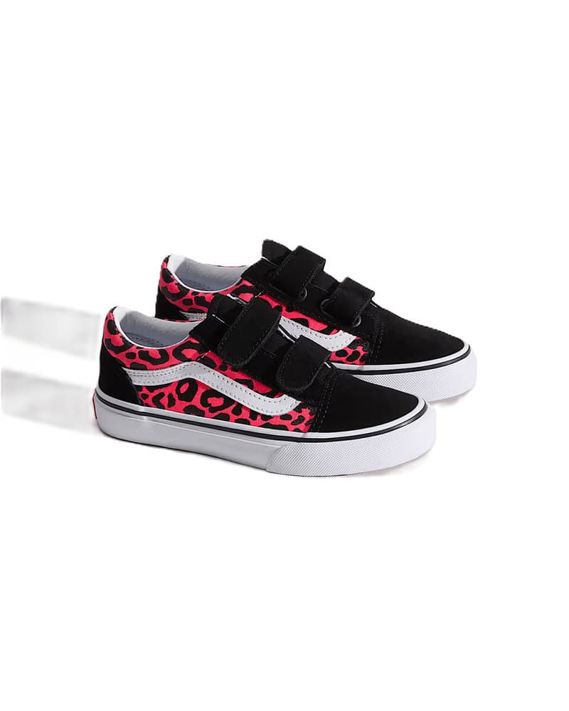 Old Skool V GLITTER LEOPARD Diva Pink Roze Old Skool V GLITTER LEOPARD Diva Pink Roze
