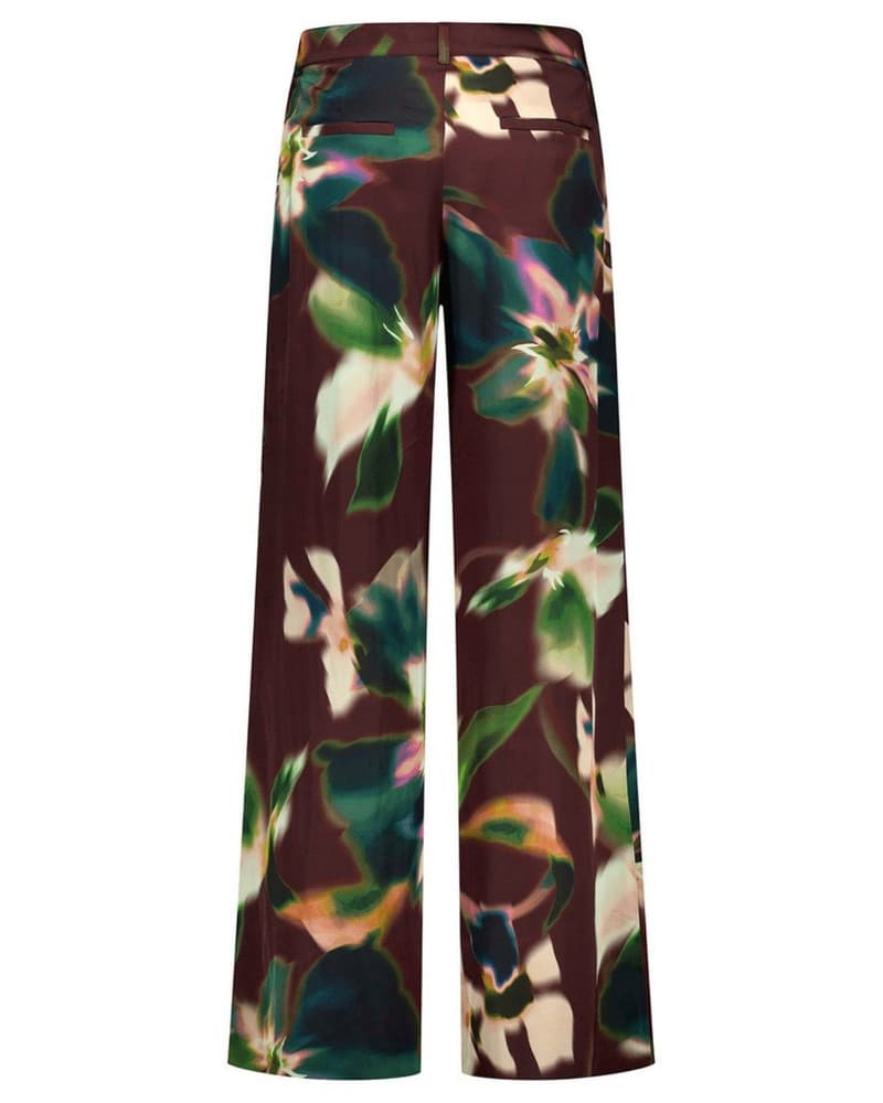 Sien satin flower trousers Multi Sien satin flower trousers Multi