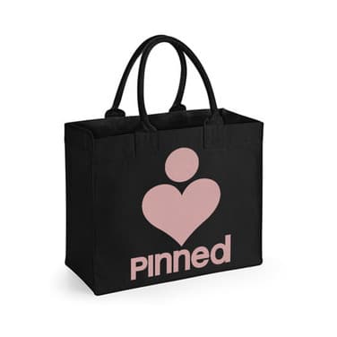 Bag Square Basic - Black Pink Zwart