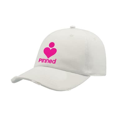 Cap Pinned Velvet Logo Roze