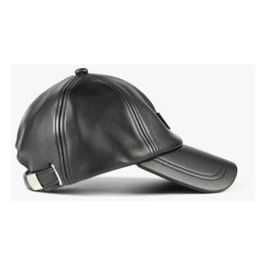 Leerlook Pet Zwart 1