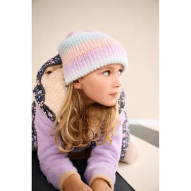 Radient Rainbow Cap and Scarf set Paars