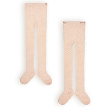 Rosa Honey Comb Solid Knit Tight Roze