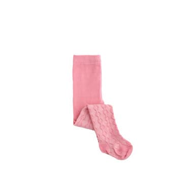 Zig Zag Knitted Tights Roze