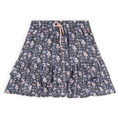 Neval AOP Ruffled Skirt Grijs