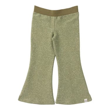 Glitter Flared Leggings Groen