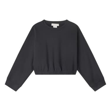 Sweatshirt Dotted Logo Backprint Zwart 1