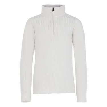 ZORA zip active top rib Off White