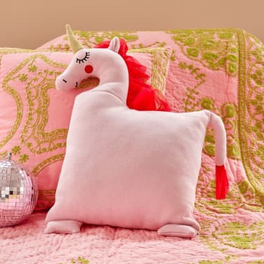Kussen Jids Unicorn Roze