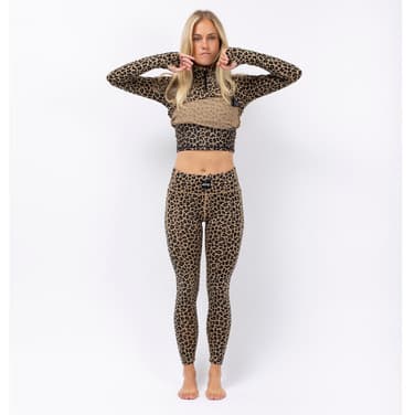 Pocket Wool Tights Bruin 1