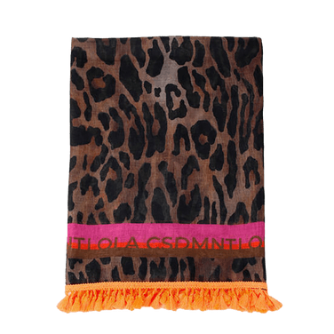 Strand laken leopardprint Zwart 1