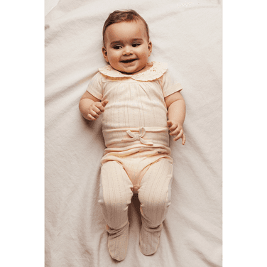 Catarina Jersey Pointelle Legging Ecru