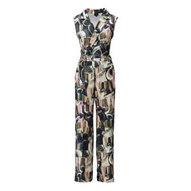 Jumpsuit Met Design A205 Zwart 1