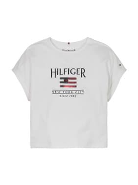HILFIGER SEQUINS FLAG TEE Wit 1