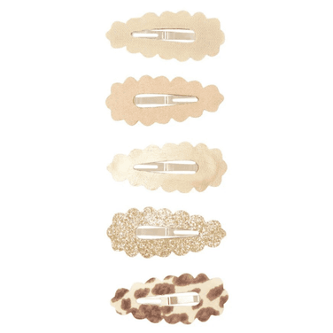 Leopard Scalloped Mini Clic Clacs Multi