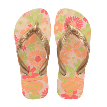 Havaianas Kids Flores Golden Strap Roze