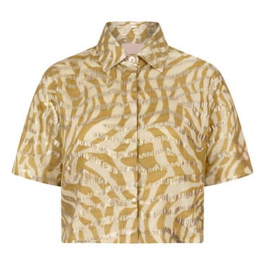 ZIYA Cropped Blouse Goud