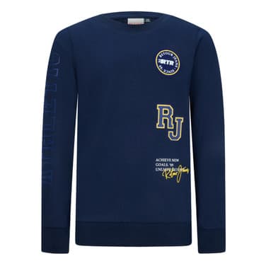 Kenji Longsleeve Badges Donker Blauw