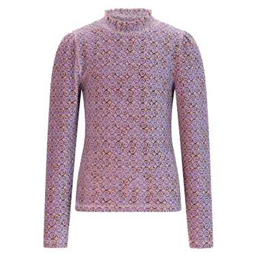 Koss AOP Rib Jersey Tshirt Blauw