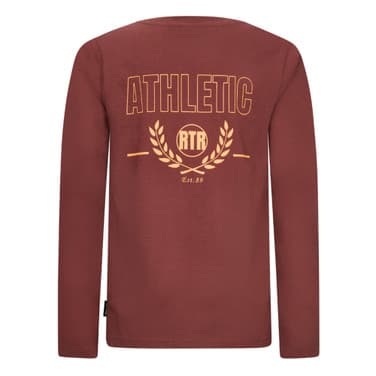 Frank Longsleeve Backprint Bordeaux