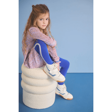 Maxim AOP Velvet Rib Jersey Jurk Blauw