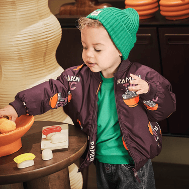 Camiel Mini Jacket Allover Bruin 1