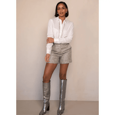 Blouse Bina Rhinestone Off White