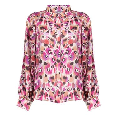 Blouse animal Roze